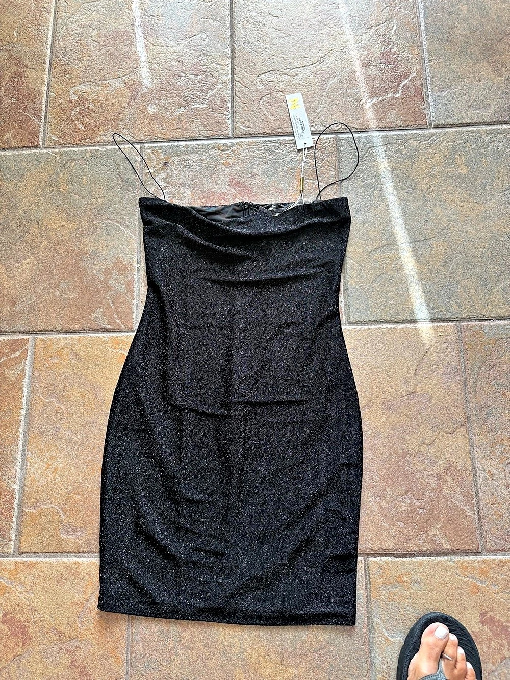 M Women's Black Mini Dress NWT